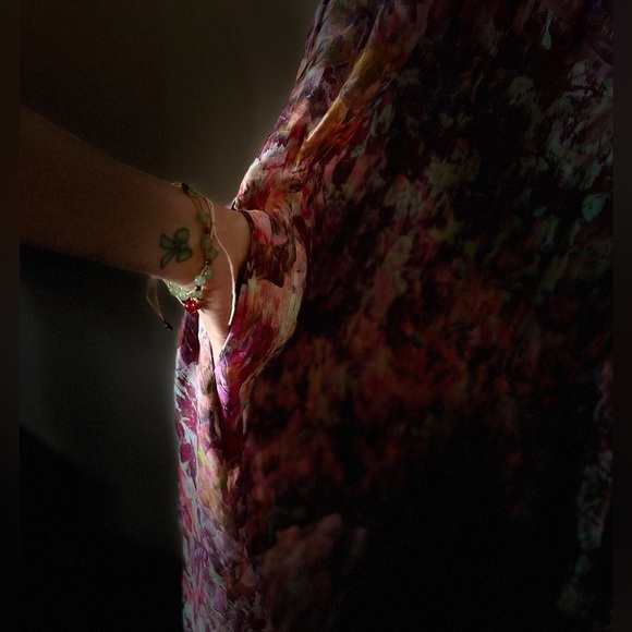 Saten high-low A line dress WITH POCKETS ;) - Picture 5 of 7